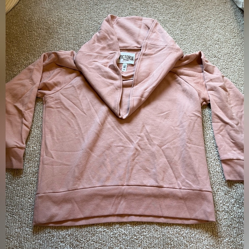 Pink VS cowl neck/off the shoulder pullover